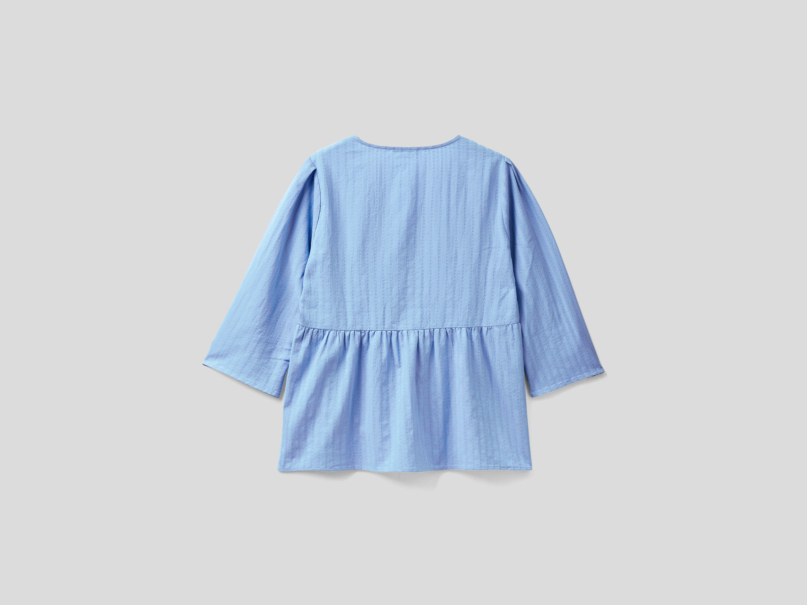Camicia effetto stropicciato da donna azzurro 2 | Benetton Outlet