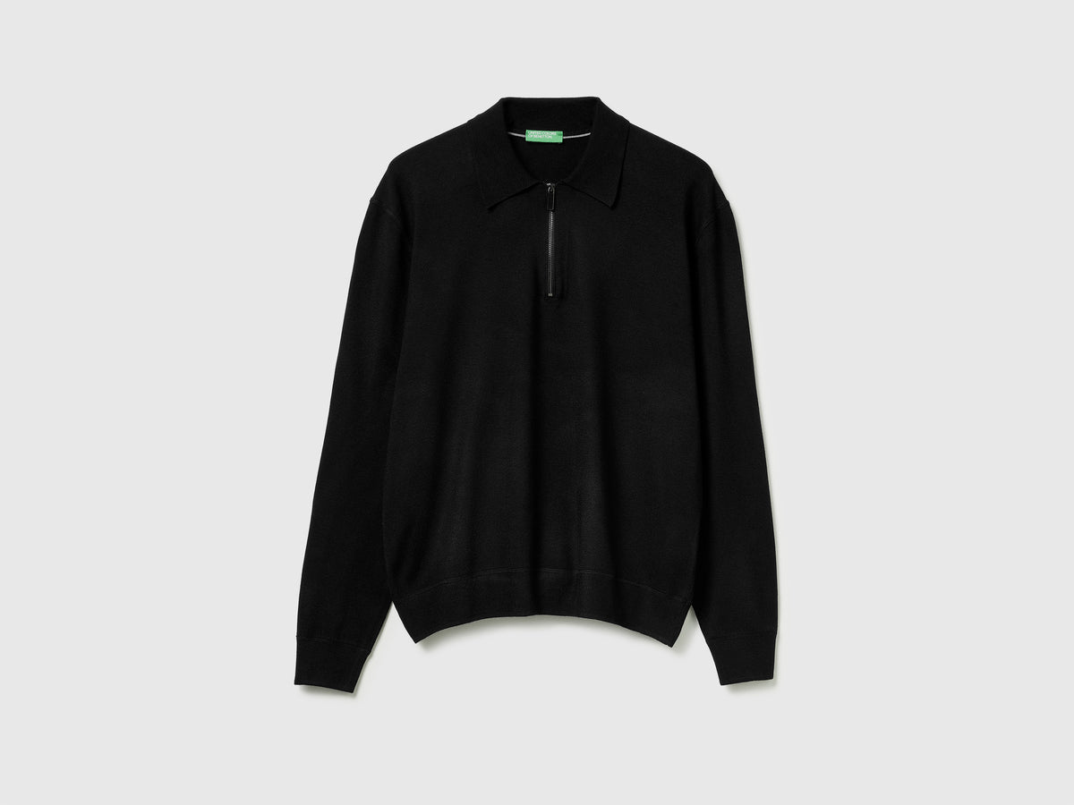 Polo in maglia di  misto viscosa