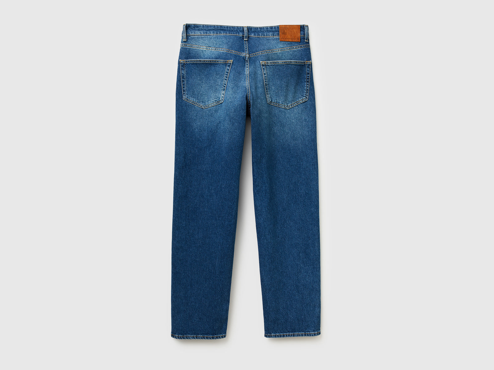Jeans cinque tasche straight fit da uomo blu 2 | Benetton Outlet