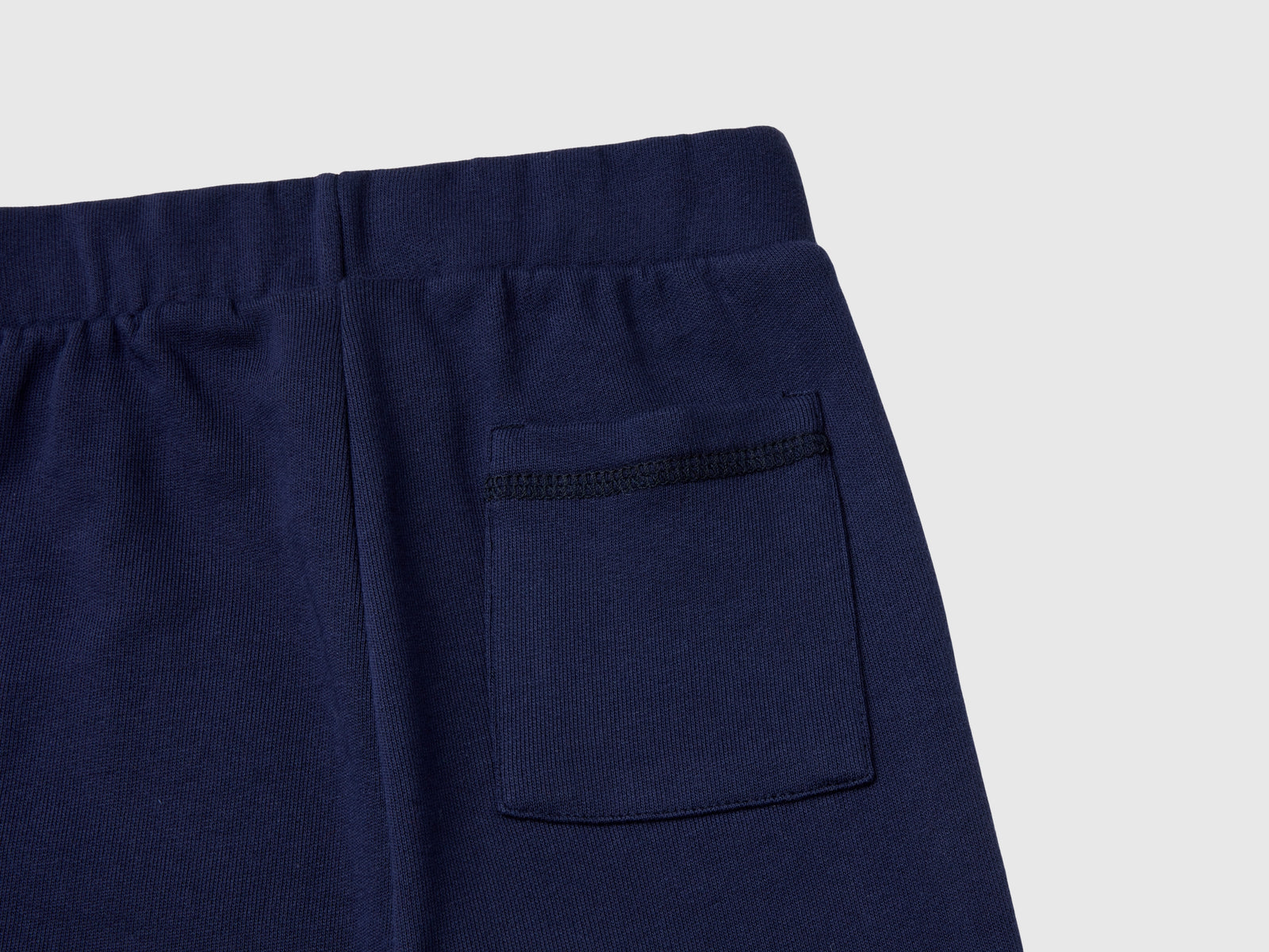 Tuta in felpa 100% cotone da bimbo blu scuro 4 | Benetton Outlet
