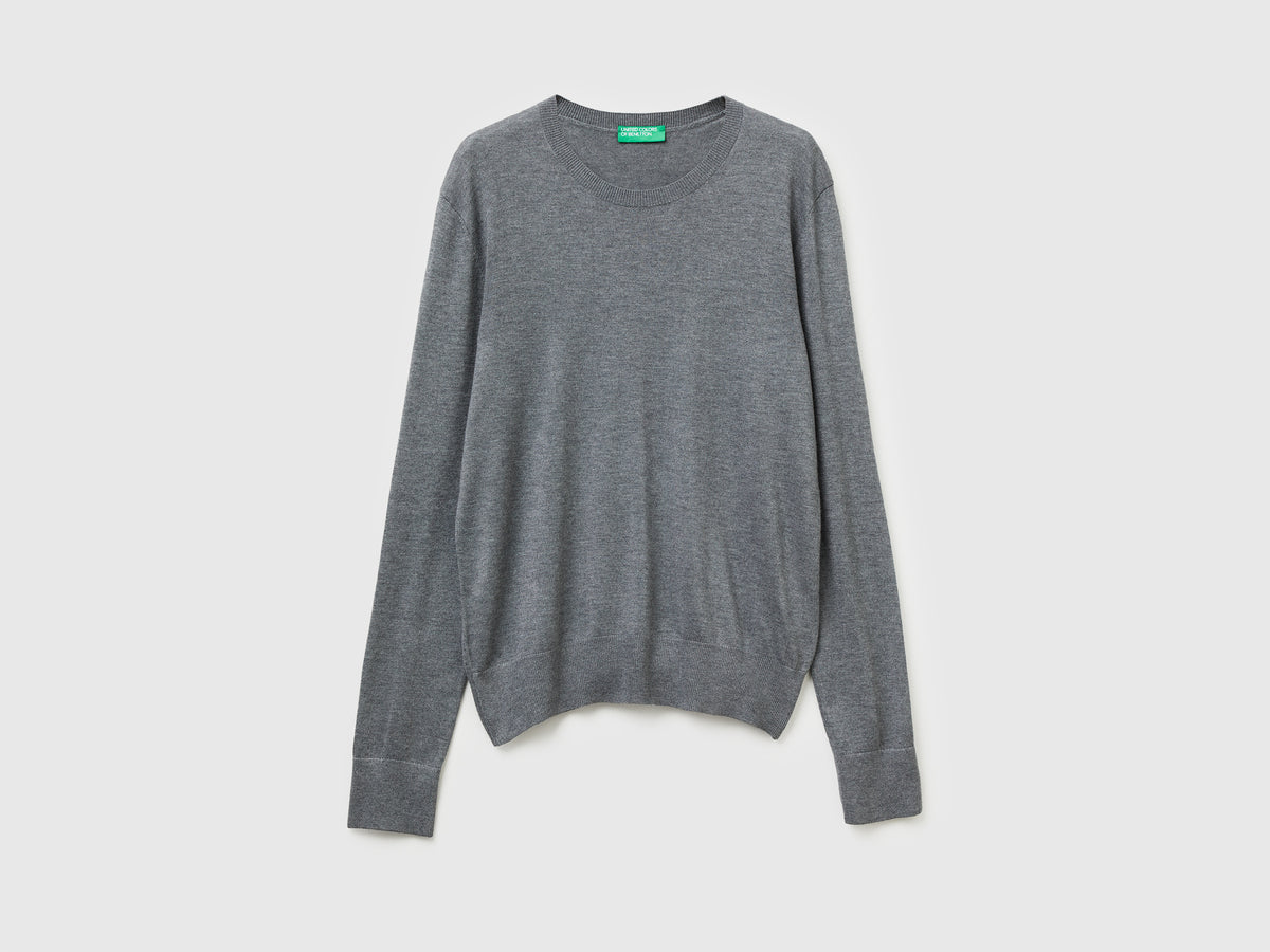 Maglia manica lunga in misto seta