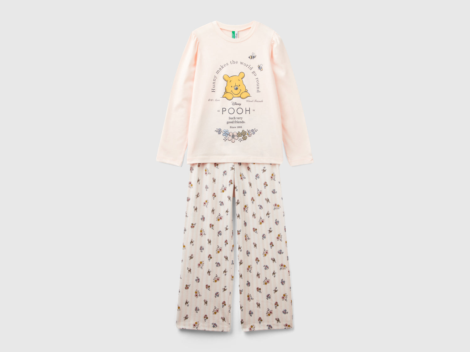 Pigiama lungo ©Disney Winnie the Pooh da bambina pesca | Benetton Outlet