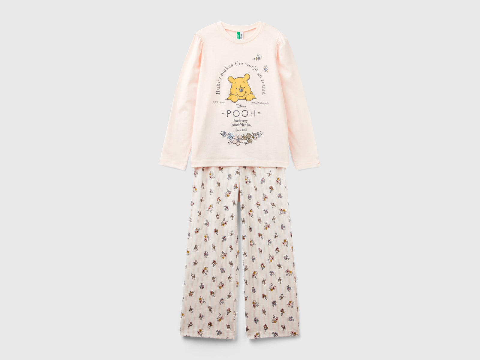 Pigiama lungo ©Disney Winnie the Pooh da bambina pesca | Benetton Outlet