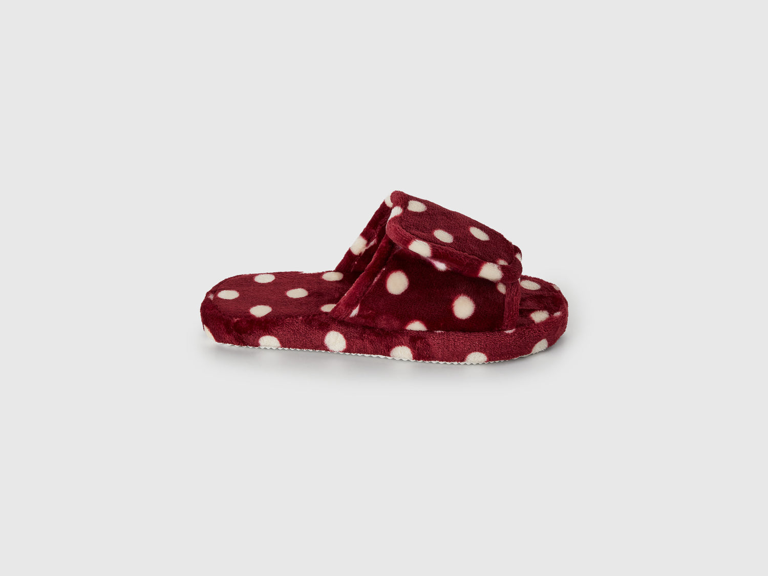 Ciabatte a pois da donna bordeaux | Benetton Outlet