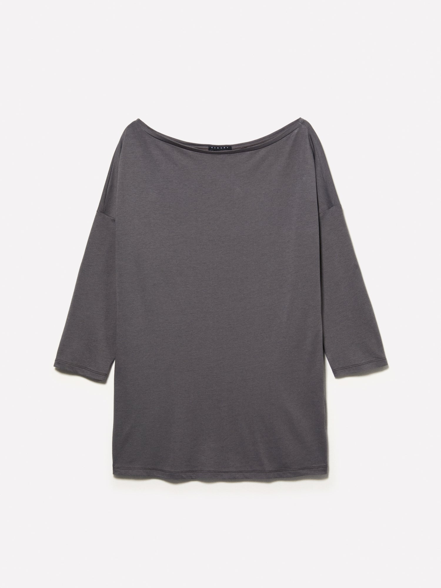 T-shirt con scollo a barca da donna grigio scuro | Sisley Outlet
