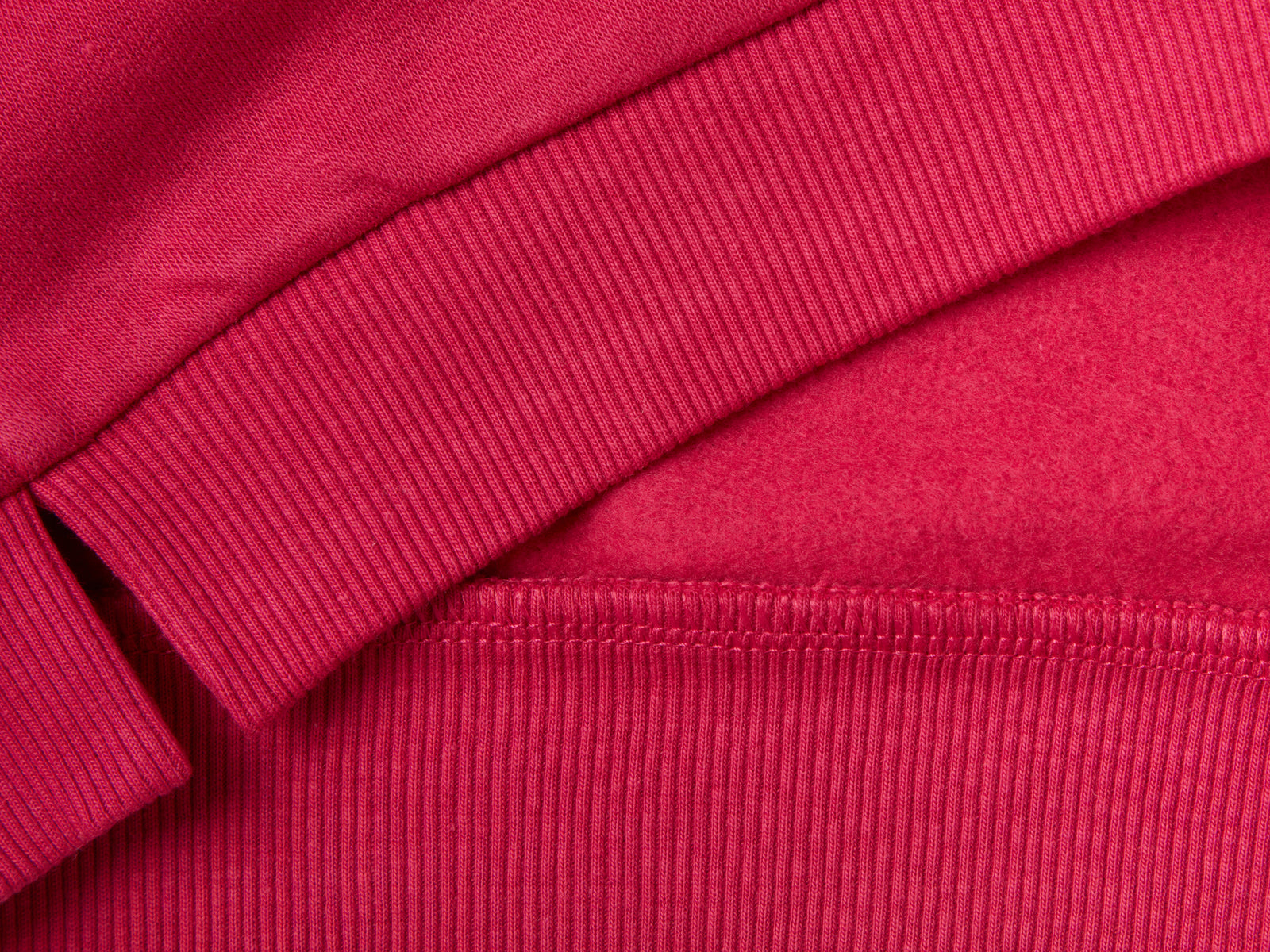 Felpa chiusa con stampa glitter da bimba ciclamino 2 | Benetton Outlet