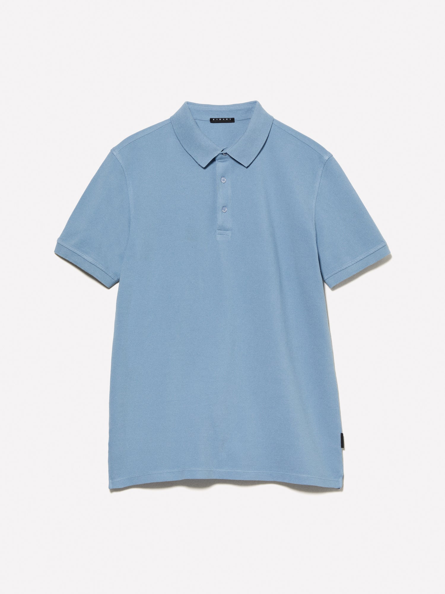 Polo azzurra 100% cotone da uomo azzurro | Sisley Outlet