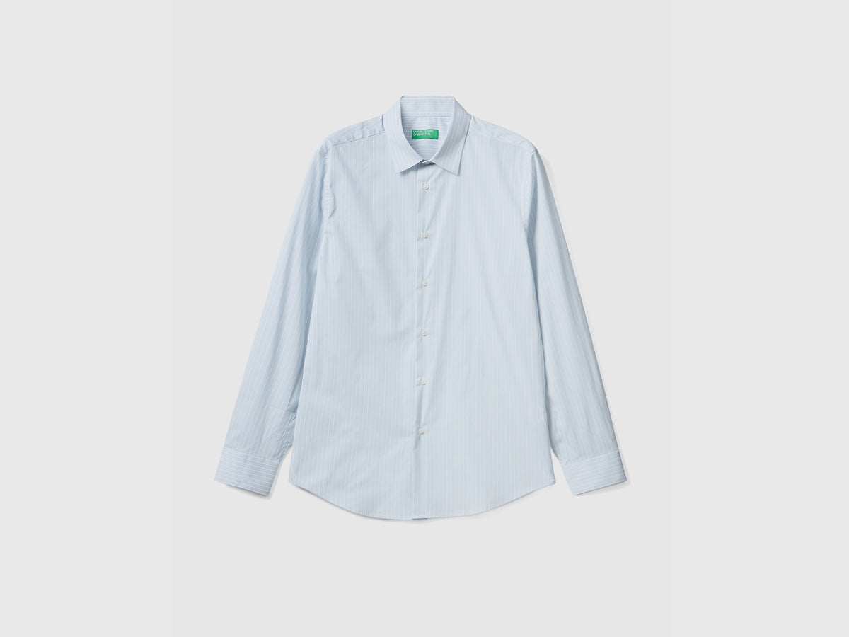 Camicia slim fit in misto cotone stretch