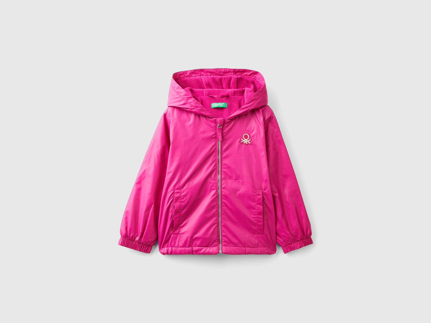 Giacca leggera "Rain Defender" da bimba fucsia | Benetton Outlet