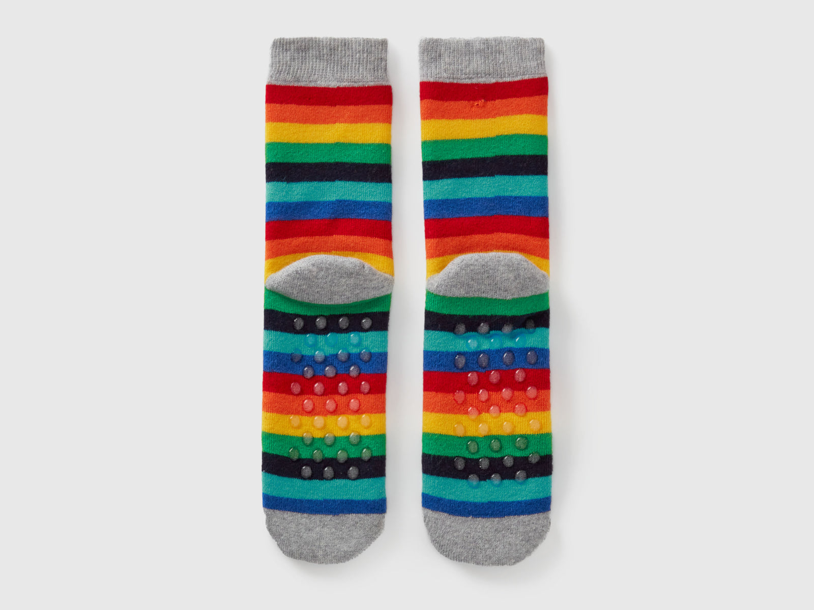 Calzini antiscivolo a righe da bambino multi-color 2 | Benetton Outlet