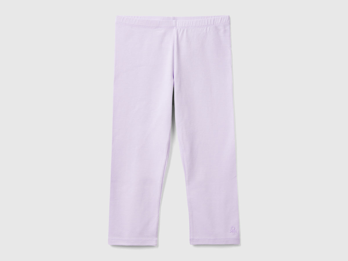 Leggings a 3/4 in cotone elasticizzato