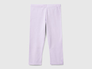 Leggings a 3/4 in cotone elasticizzato