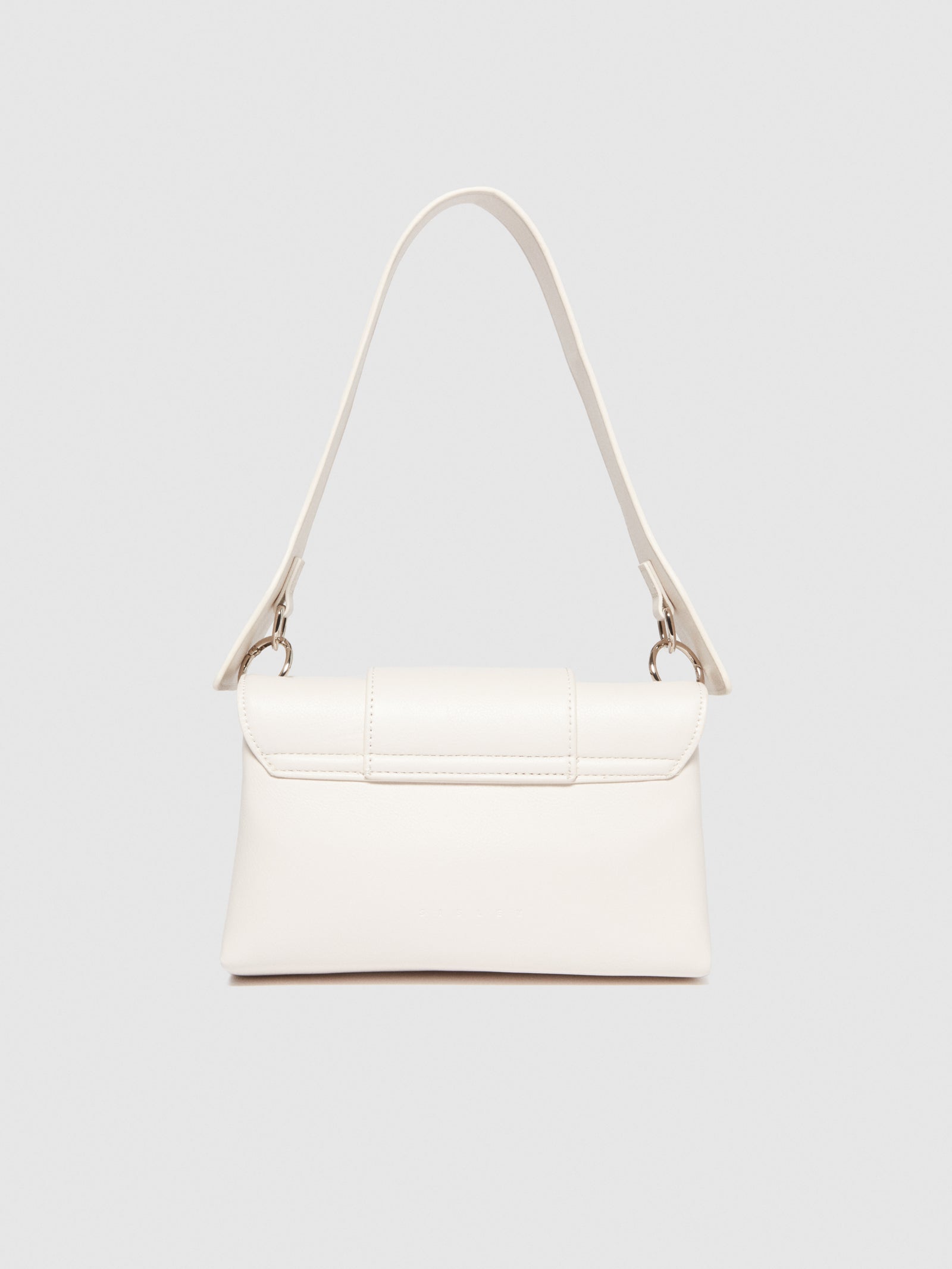 Borsa a spalla con maxi fibbia da donna bianco panna 2 | Sisley Outlet