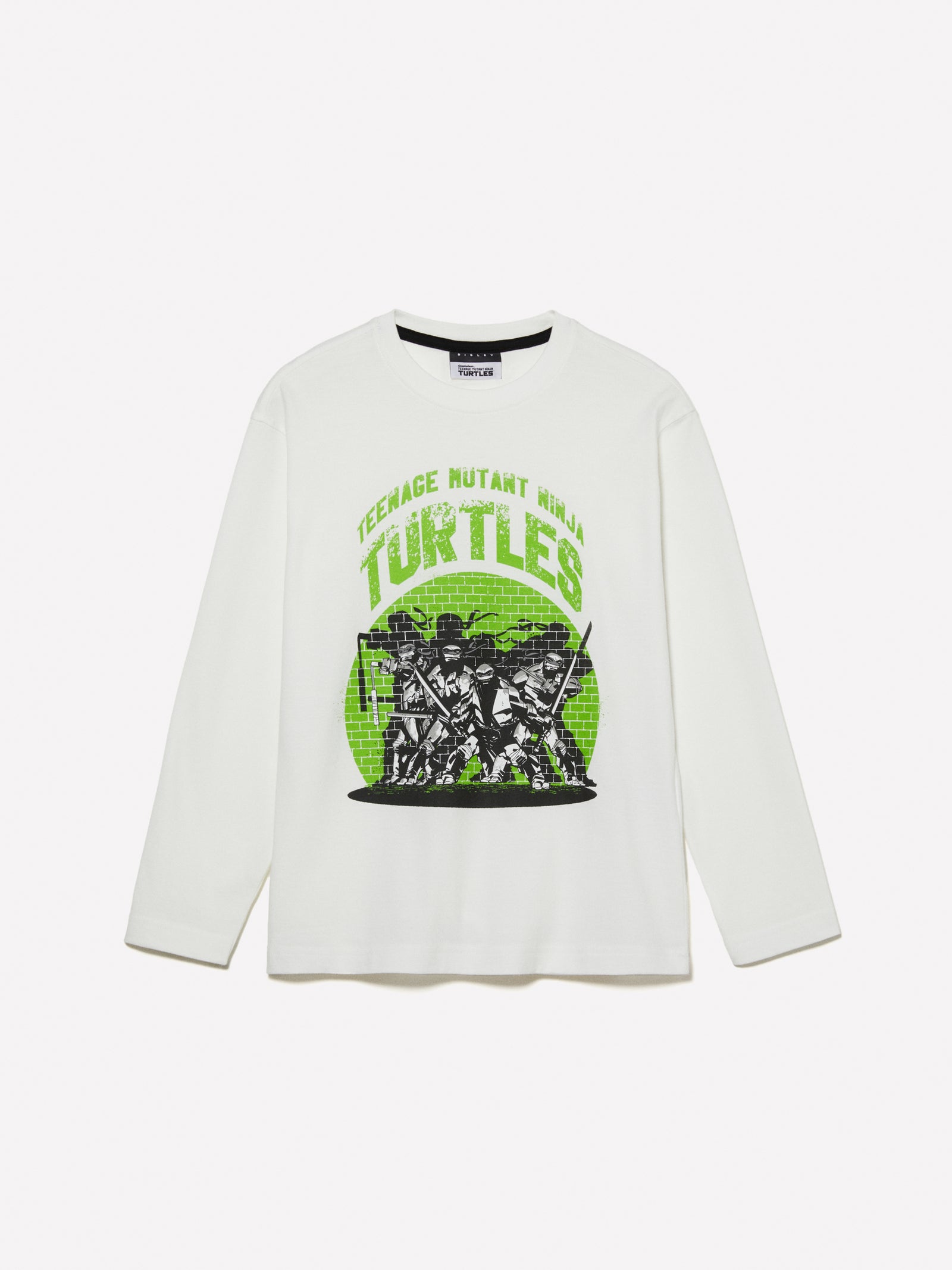 T-shirt con stampa Tartarughe Ninja da bambino bianco | Sisley young Outlet
