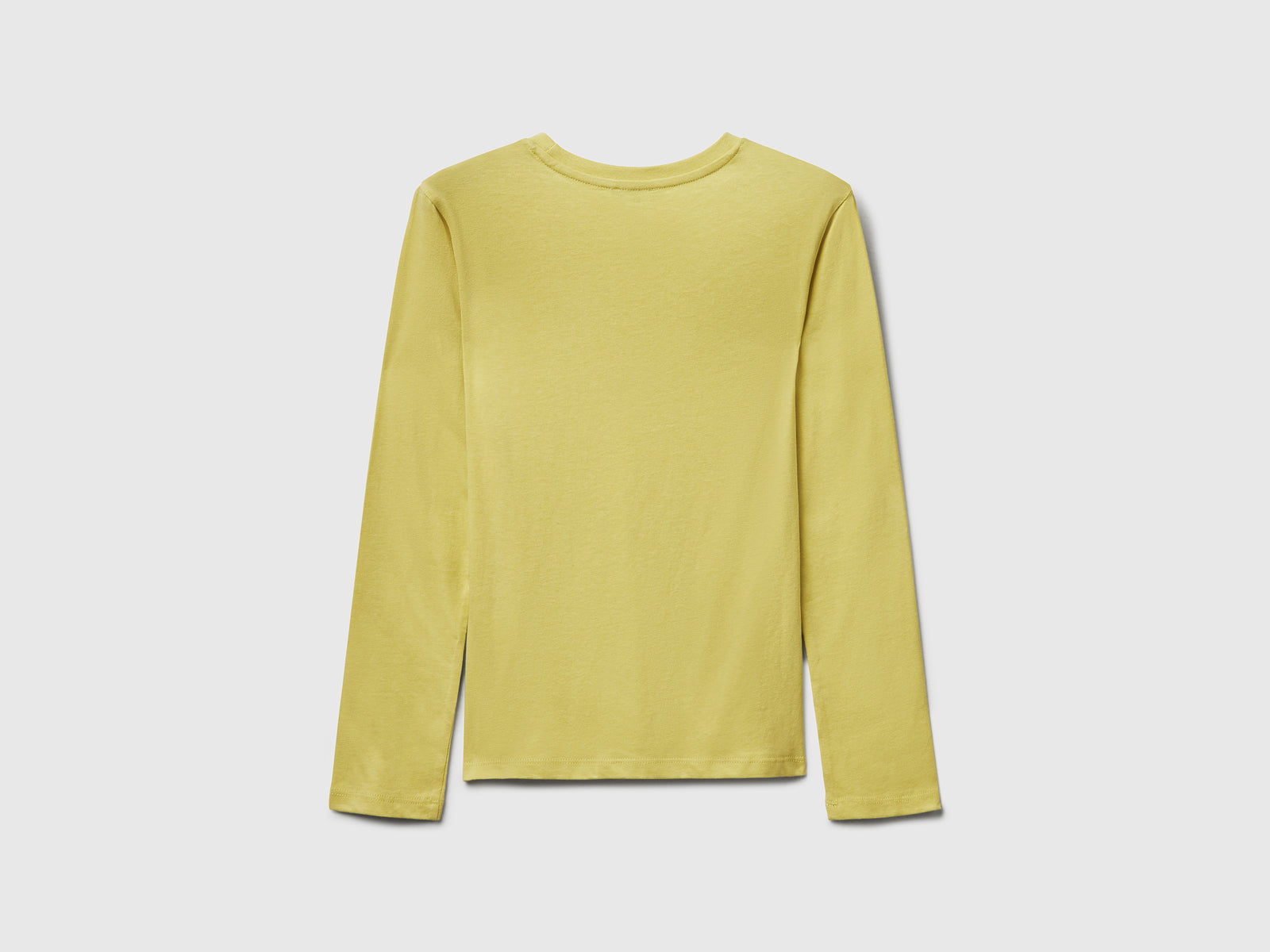 Maglietta con stampa glitter da bambina giallo 2 | Benetton Outlet