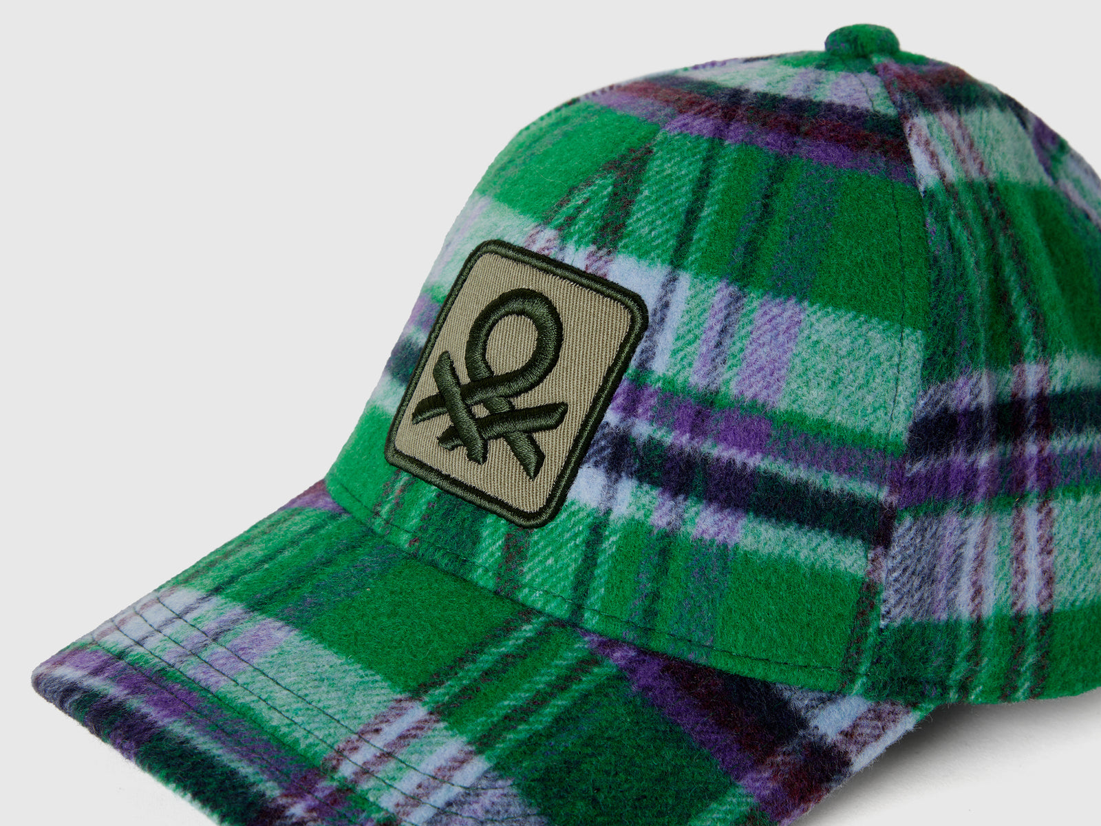 Cappellino baseball tartan da uomo multi-color 3 | Benetton Outlet