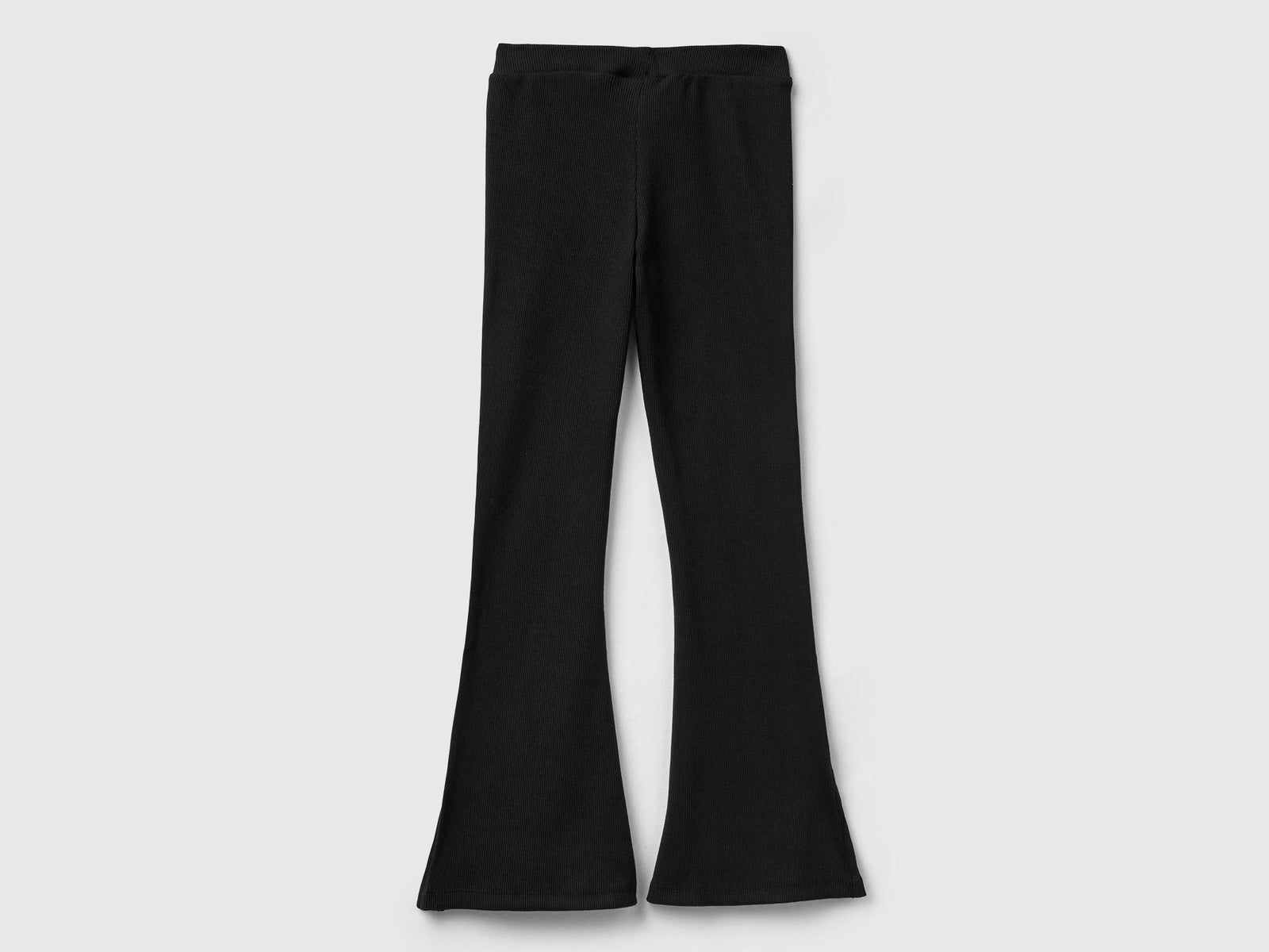 Leggings a zampa da bambina nero 2 | Benetton Outlet