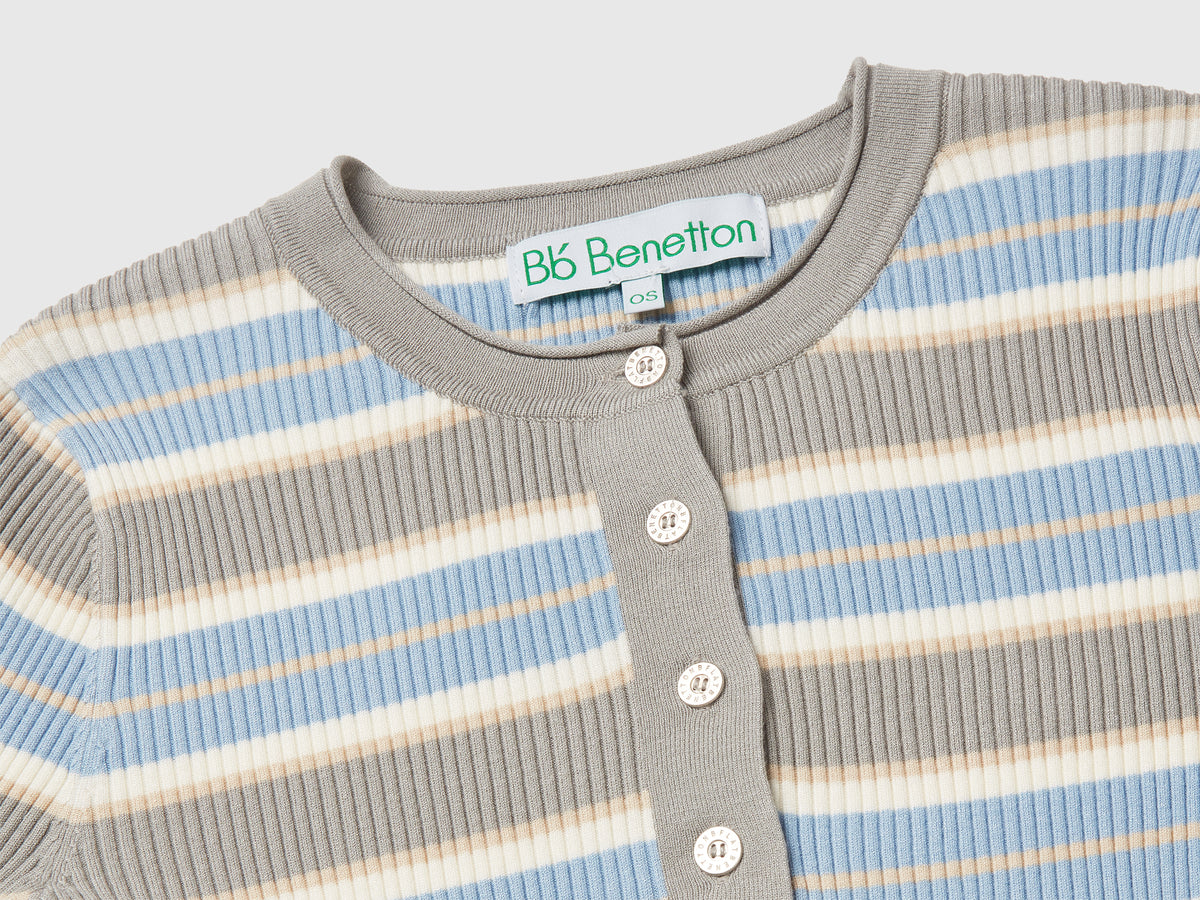 Maglia serafino a righe