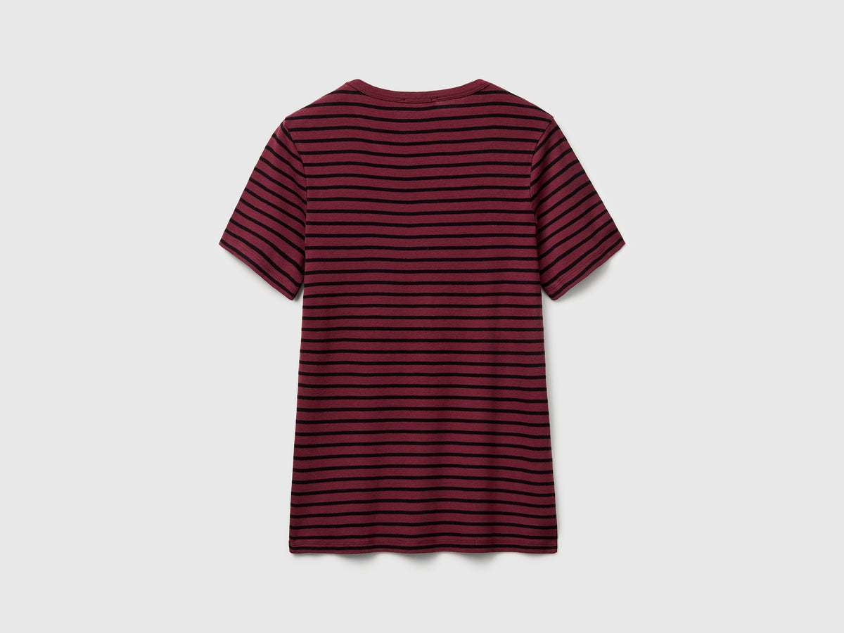 T-shirt girocollo a righe