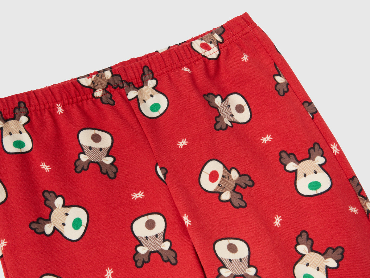Pigiama con renne in cotone stretch