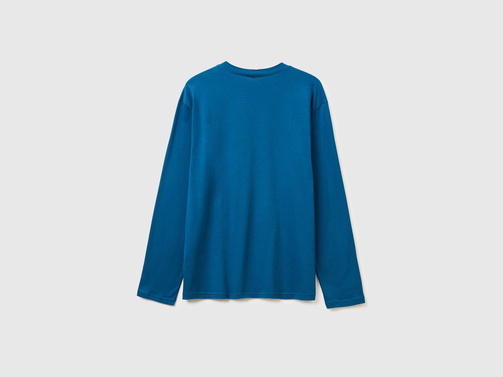 T-shirt con stampa logo da uomo verde ottanio 2 | Benetton Outlet