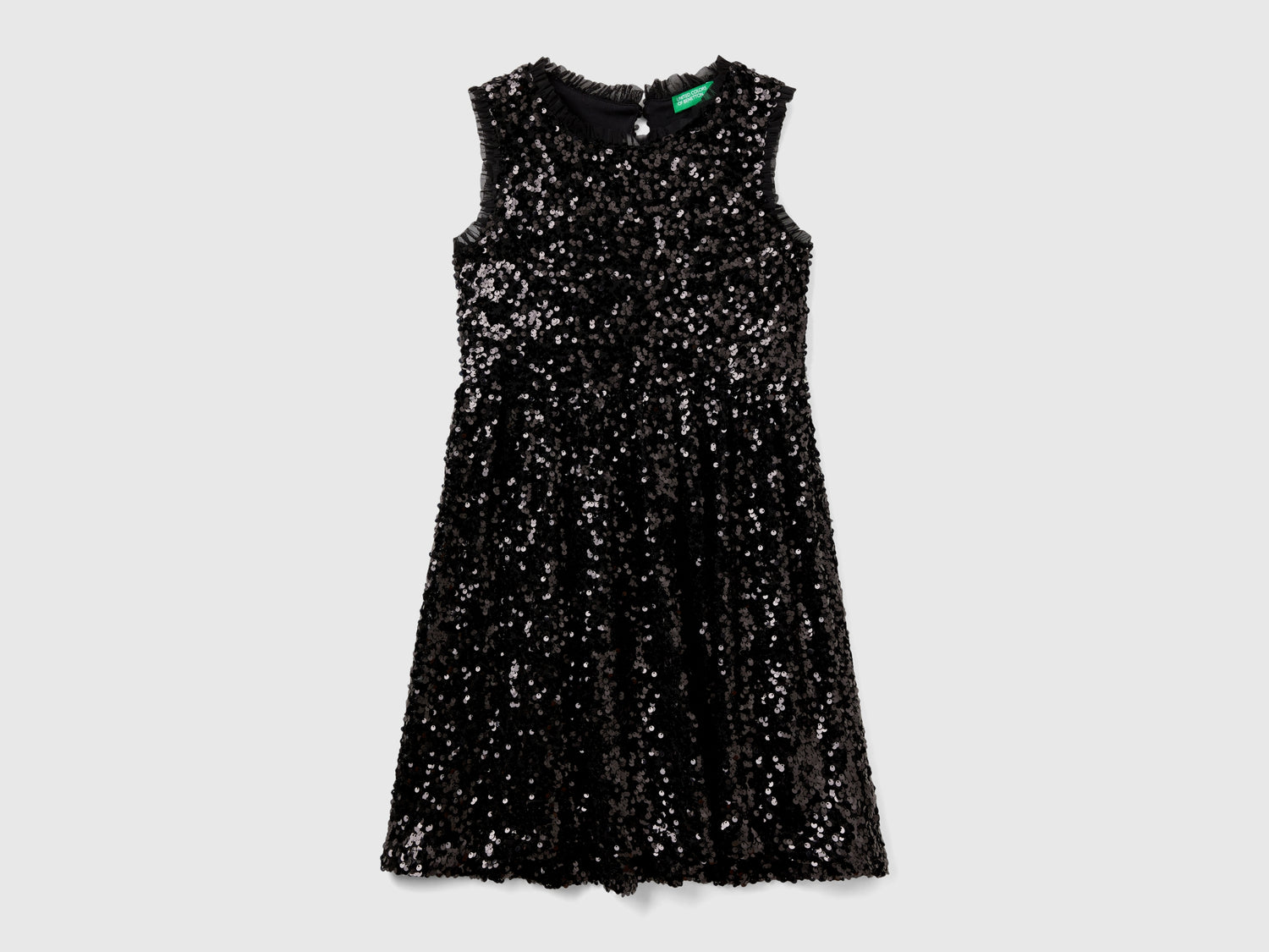 Sequin dress da bambina nero | Benetton Outlet