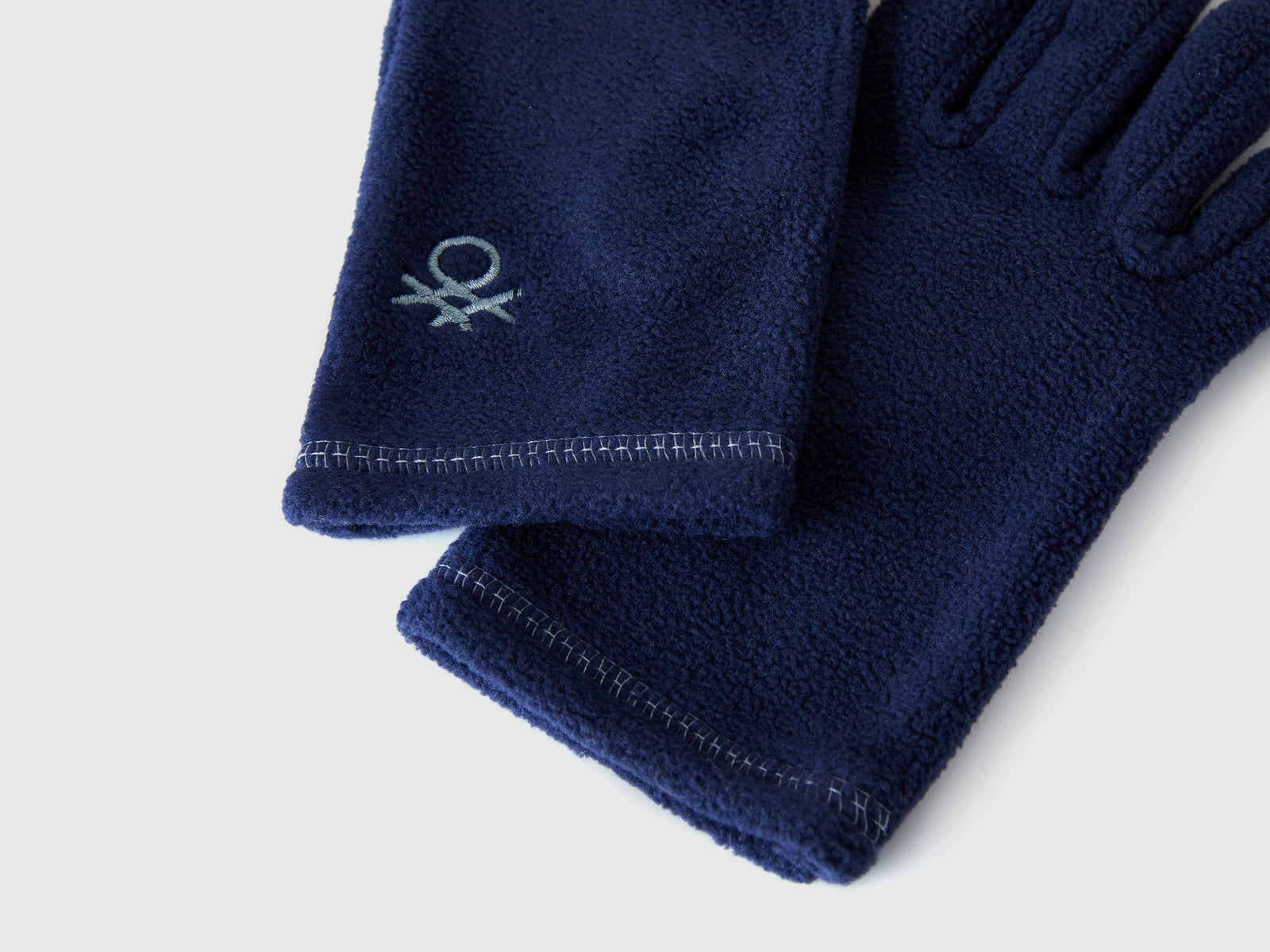 Guanti in pile da bambino blu scuro 3 | Benetton Outlet