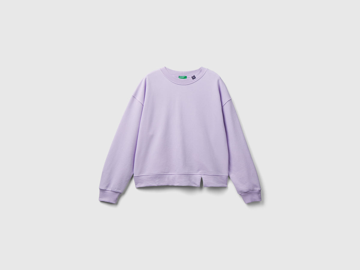 Felpa chiusa in misto cotone