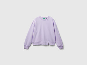 Felpa chiusa in misto cotone