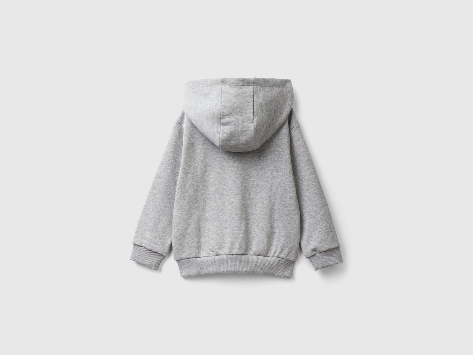 Felpa con cappuccio regular fit da bimbo grigio 2 | Benetton Outlet