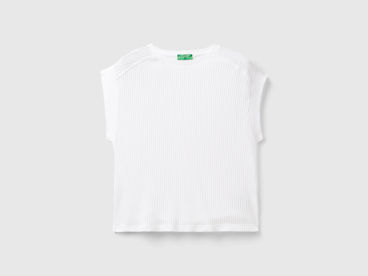 Maglietta comfort fit da donna bianco | Benetton Outlet