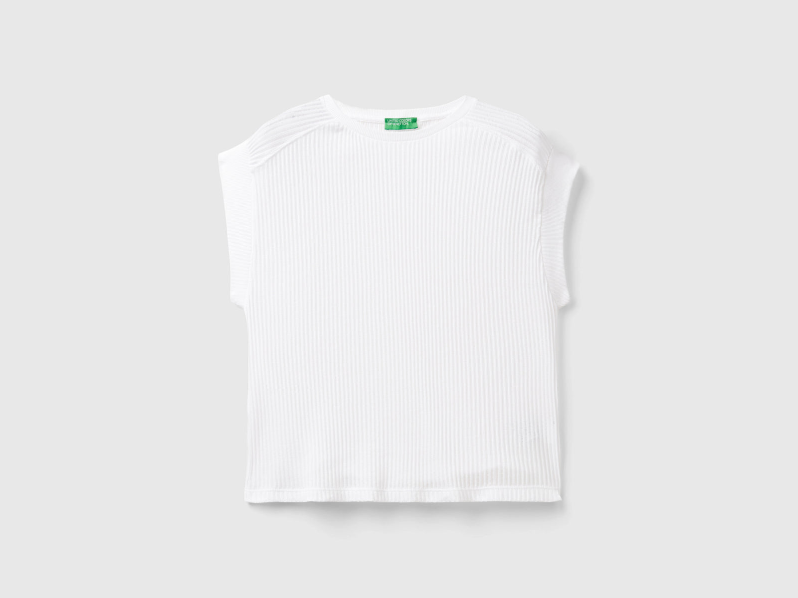 Maglietta comfort fit da donna bianco | Benetton Outlet