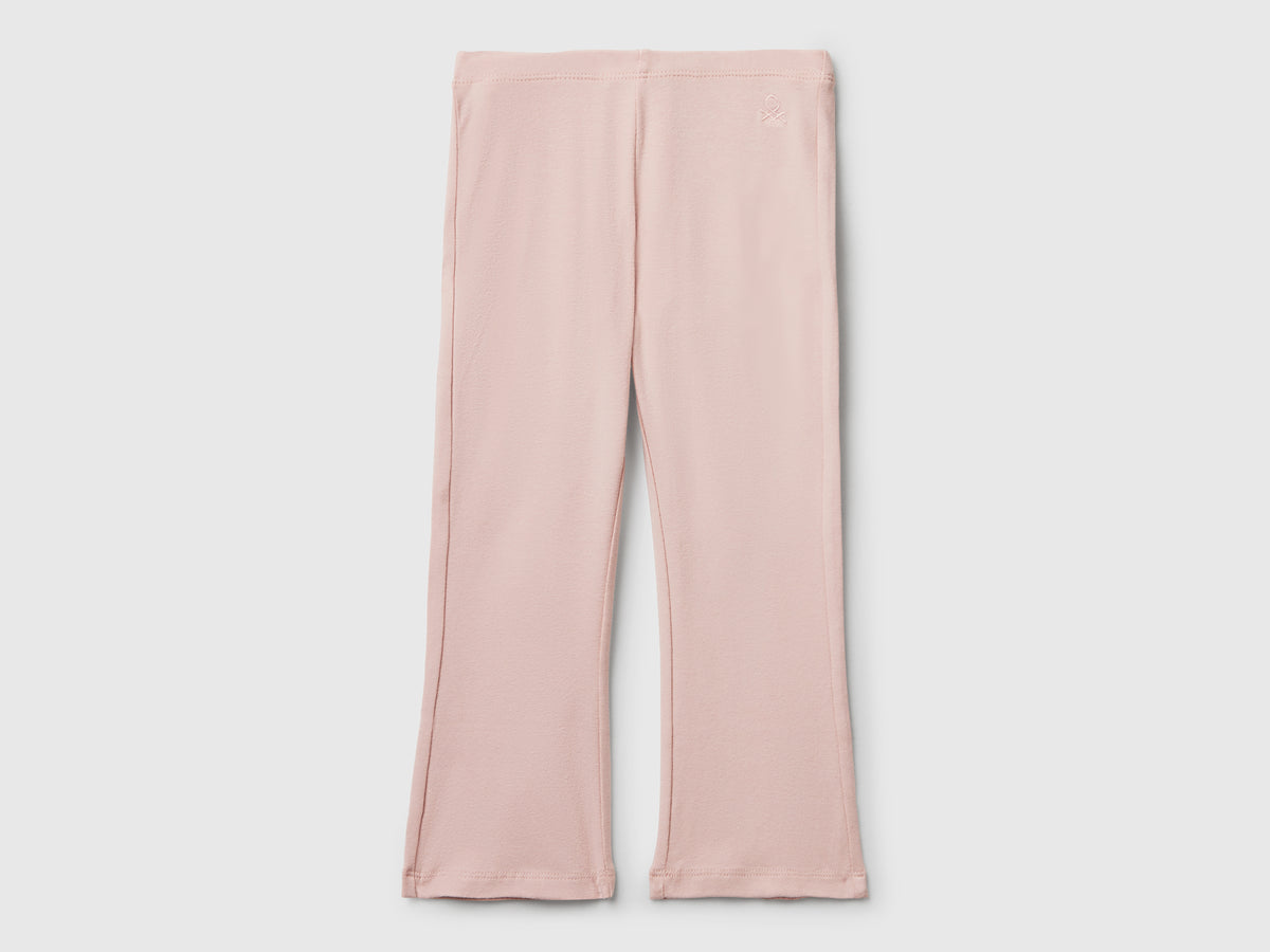 Leggings a zampa in cotone stretch