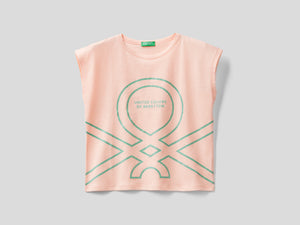 T-shirt in cotone  con stampa logo