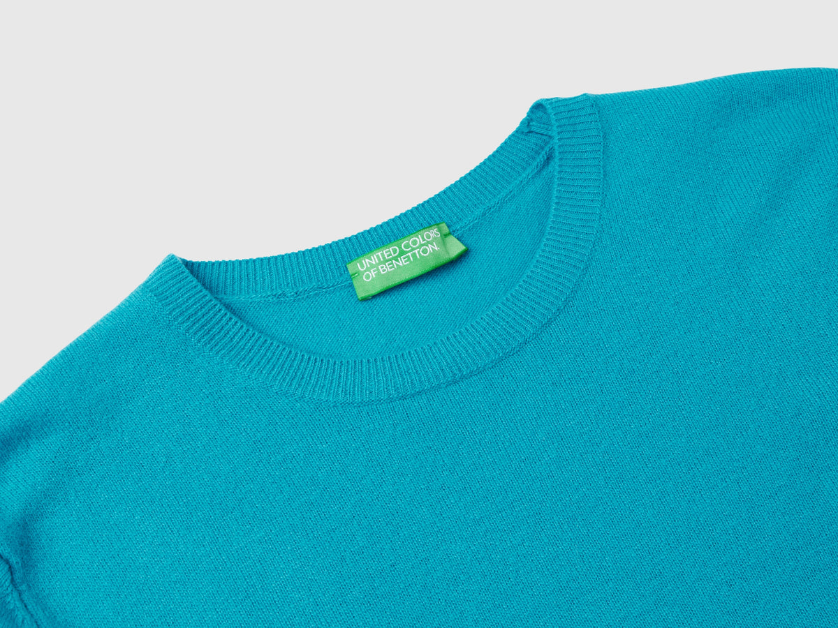 Maglia girocollo in pura lana Merino
