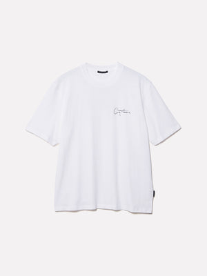 T-shirt con stampa lettering