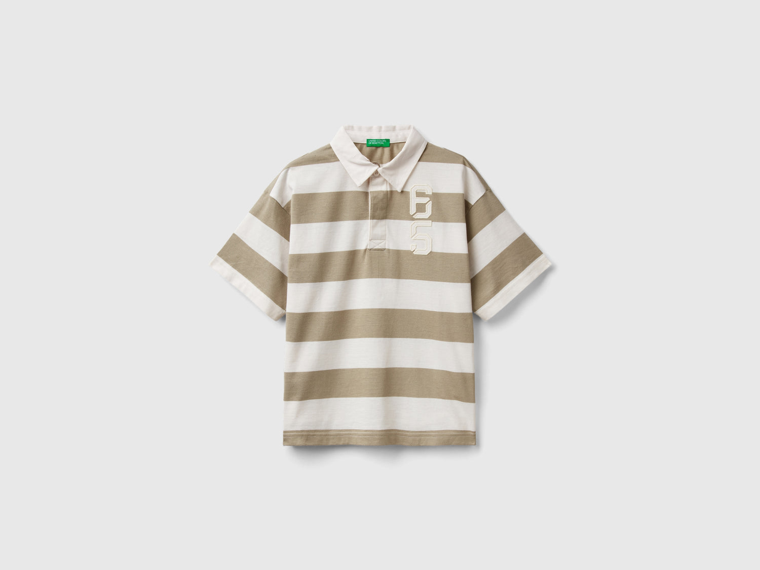 Polo rugby con applicazione da bambino multi-color | Benetton Outlet
