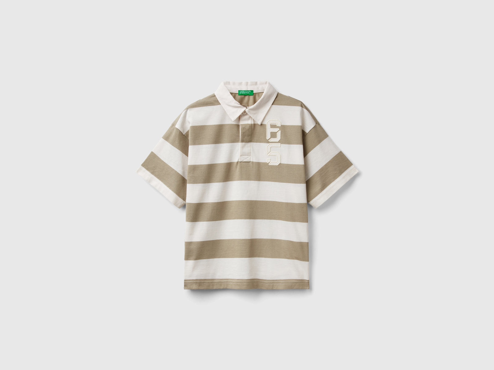 Polo rugby con applicazione da bambino multi-color | Benetton Outlet