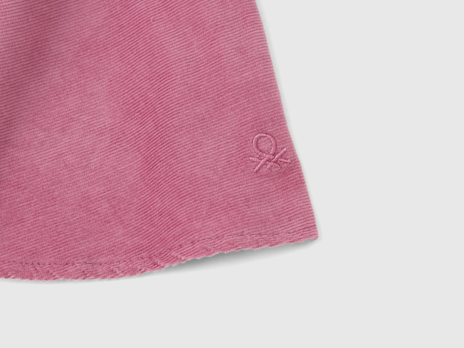Gonna in velluto da bimba malva scuro 3 | Benetton Outlet