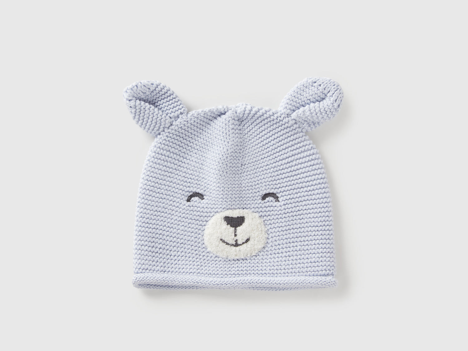 Cappellino crochet con applicazioni da neonato azzurro | Benetton Outlet