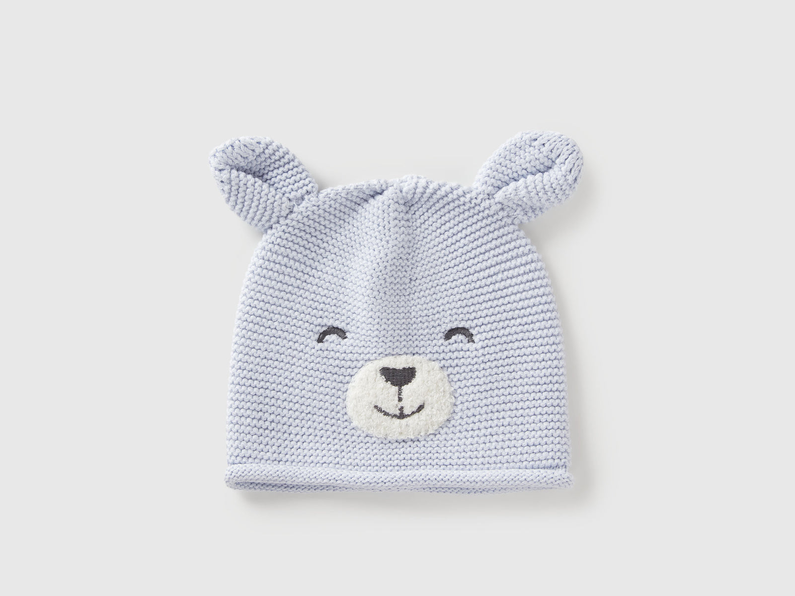 Cappellino crochet con applicazioni da neonato azzurro | Benetton Outlet