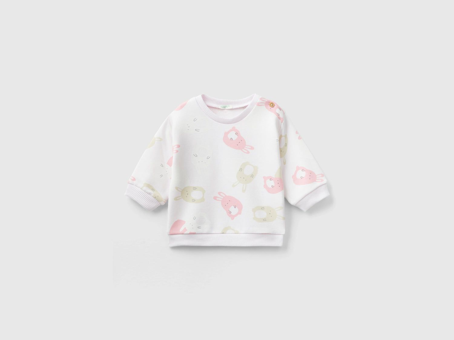 Felpa con stampa animaletto da neonato multi-color | Benetton Outlet