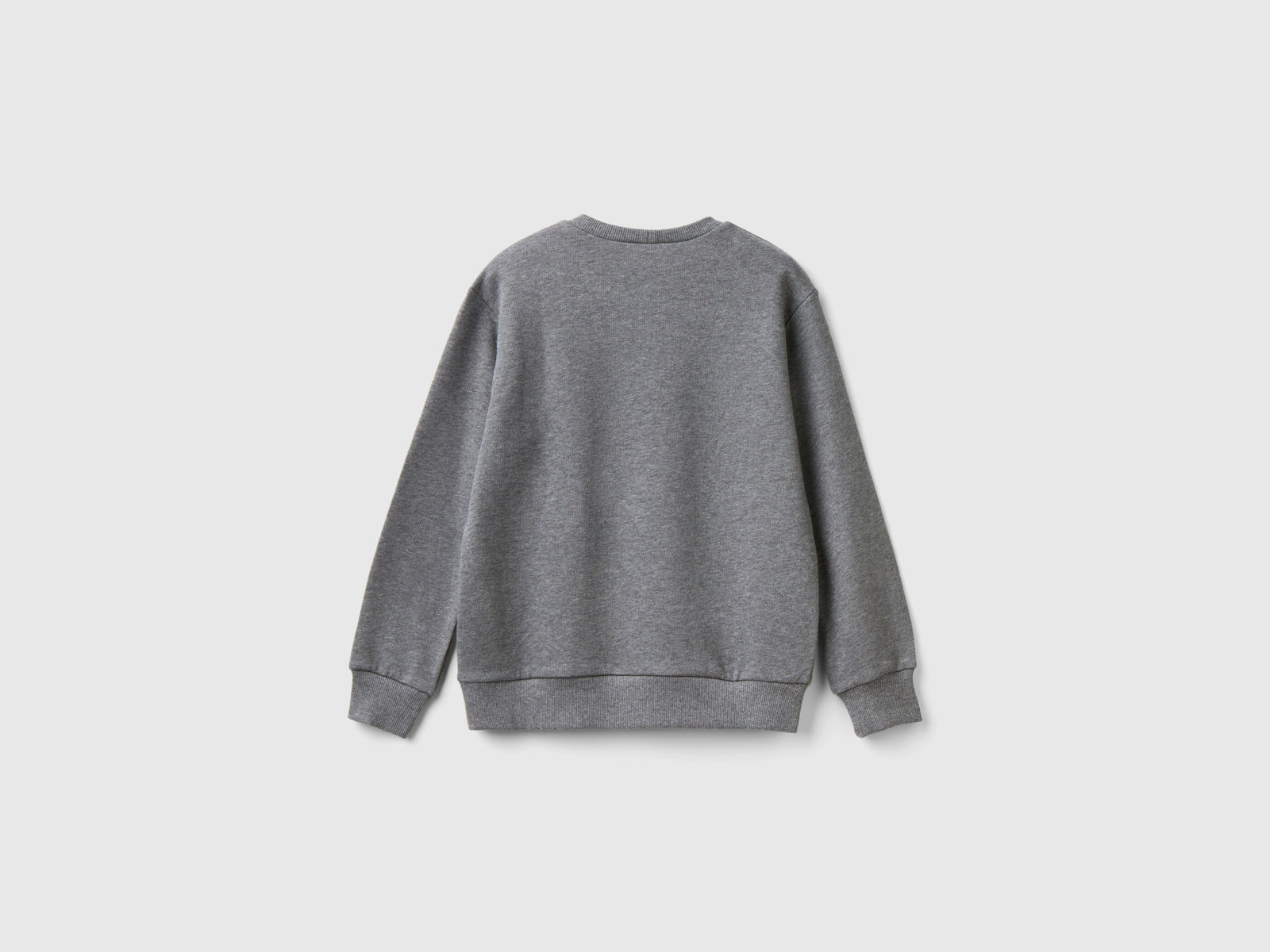 Felpa con stampa logo da bambino grigio scuro 2 | Benetton Outlet
