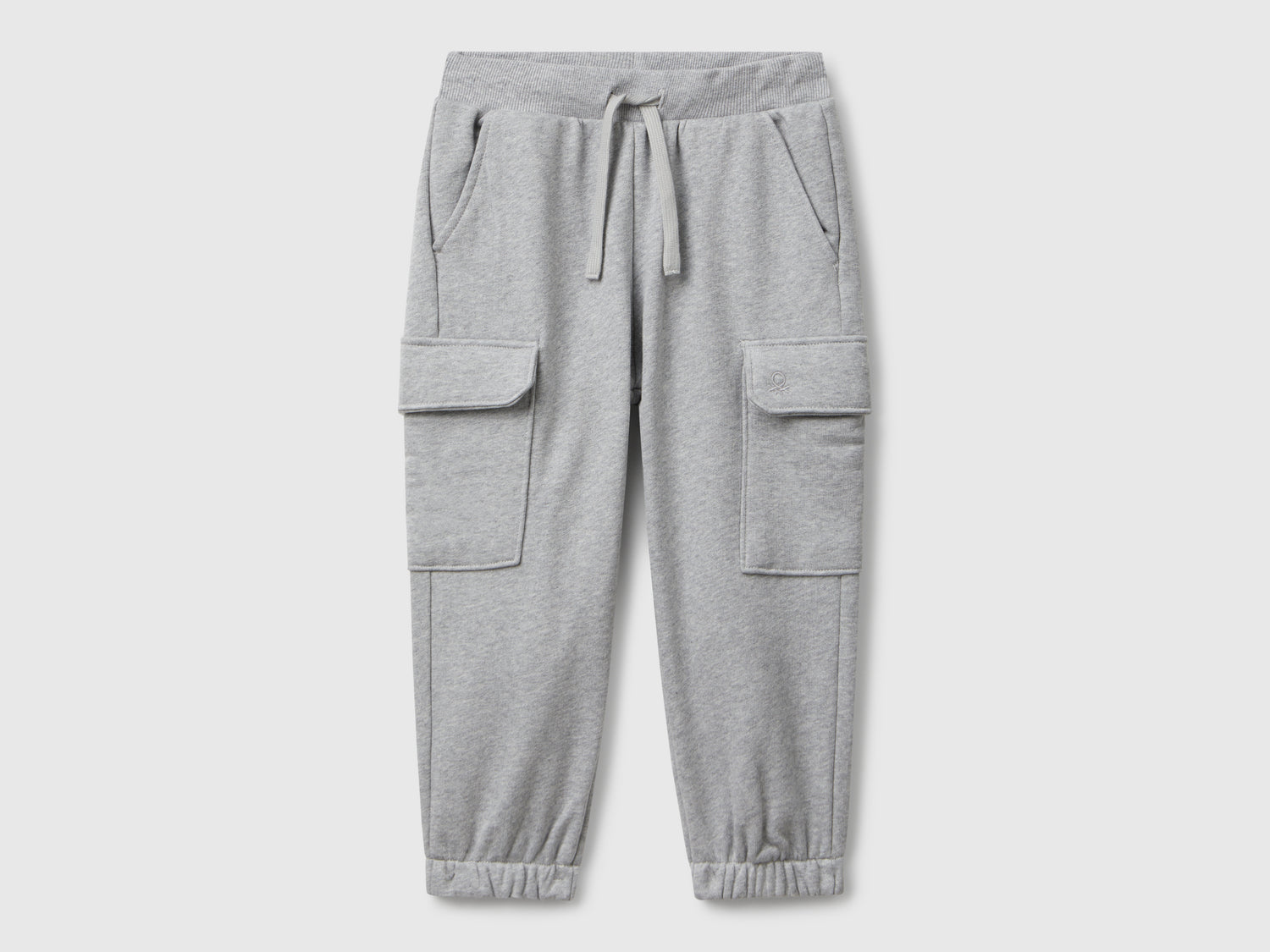 Joggers cargo in felpa da bimbo grigio chiaro | Benetton Outlet