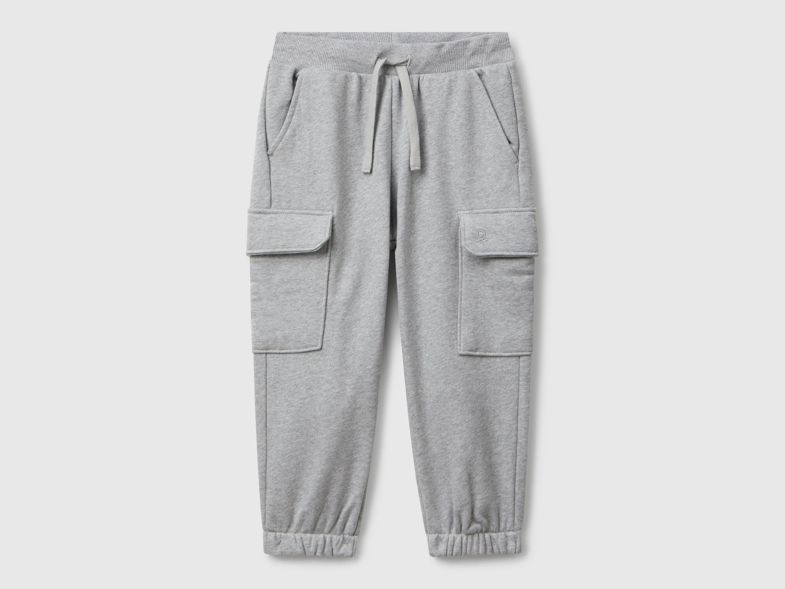 Joggers cargo in felpa da bimbo grigio chiaro | Benetton Outlet