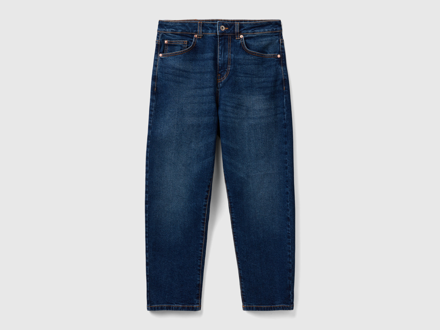 Jeans balloon fit da donna blu scuro | Benetton Outlet