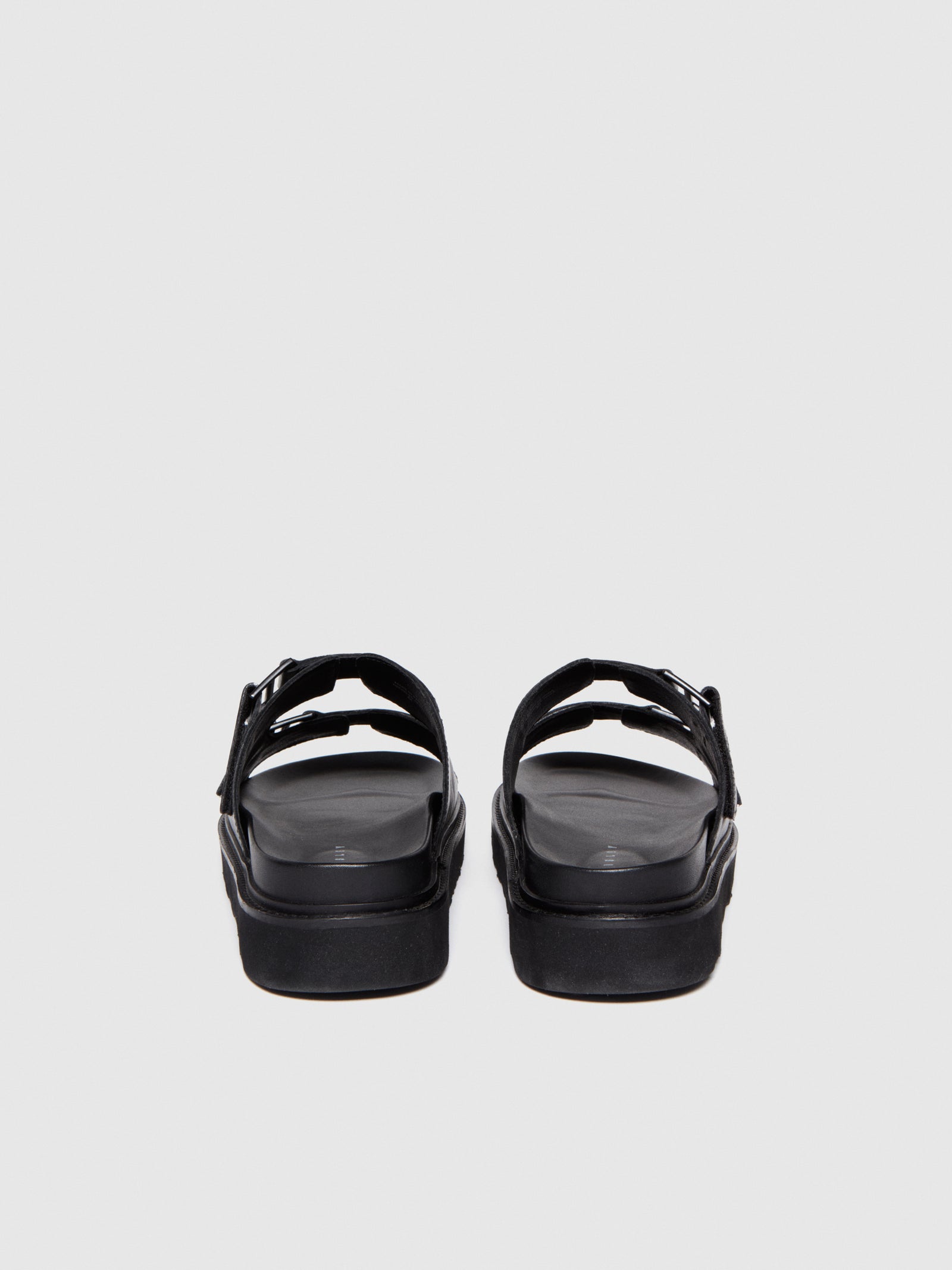 Sandali in pelle da uomo nero 2 | Sisley Outlet