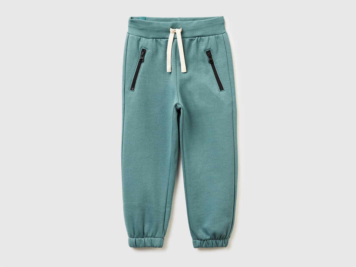 Joggers in calda felpa con coulisse