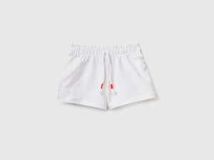 Pantaloni corti leggeri in cotone elasticizzato
