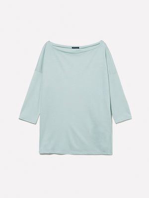 T-shirt con scollo a barca